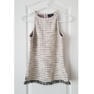 NWOT! Le Chateau Tweed Peplum Top